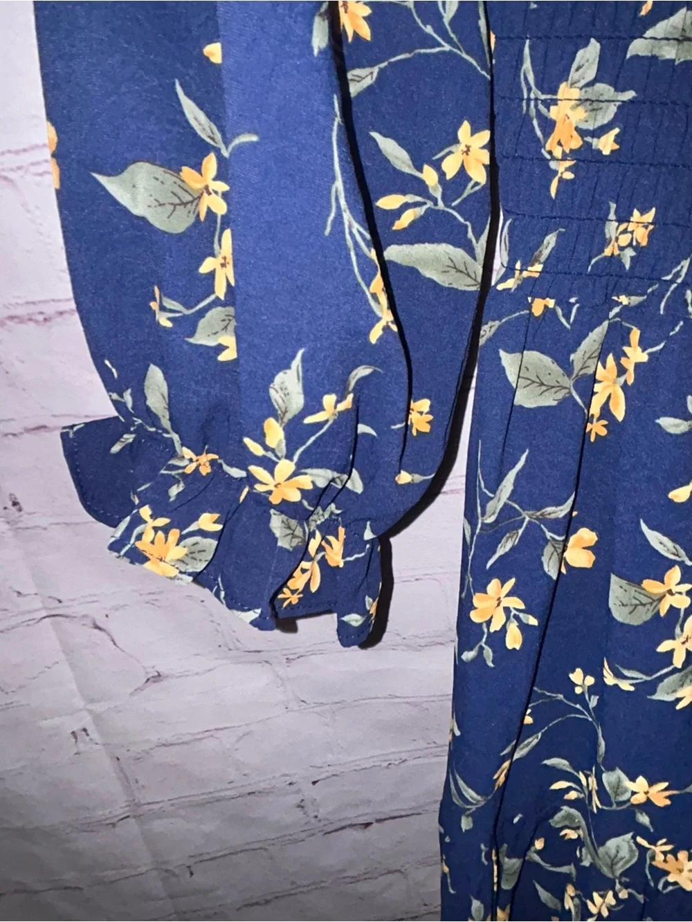 Baltic Born Marta Smocked Midi Dress size L - Picture 5 of 11